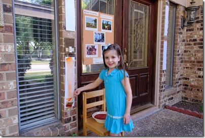 Katie putting blood on the doorpost, 110418999tb