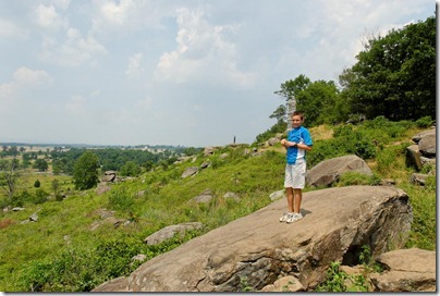 110722450tb Mark on Little Round Top at Gettysburg