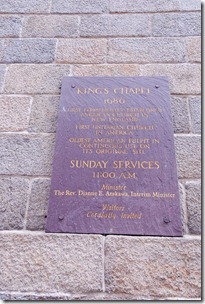 110727019tb King's Chapel sign, first Unitarian church in America