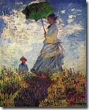 Woman with a Parasol, Claude Monet
